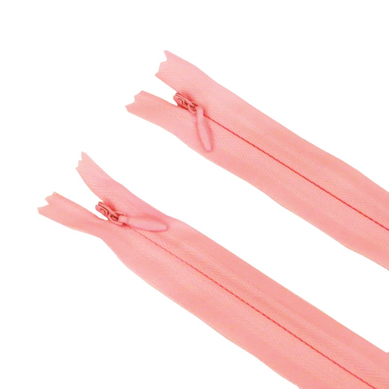 Seeking ROAM Invisible Zippers, Nylon Coil, 3, 2 Pieces (Light Pink, 22"") - Image 1